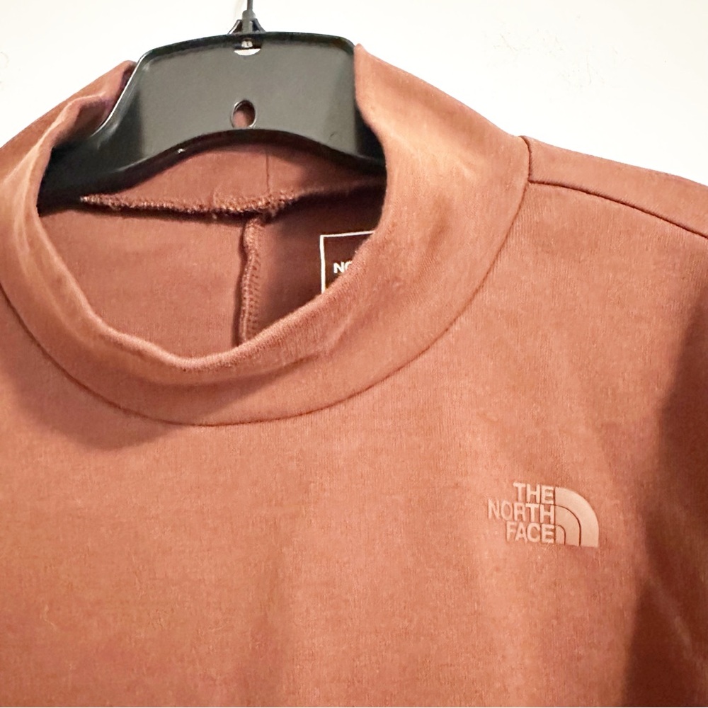 The North Face Rust Brown Mock Neck Long Sleeve Top - Women's Medium - Picture 6 of 8
